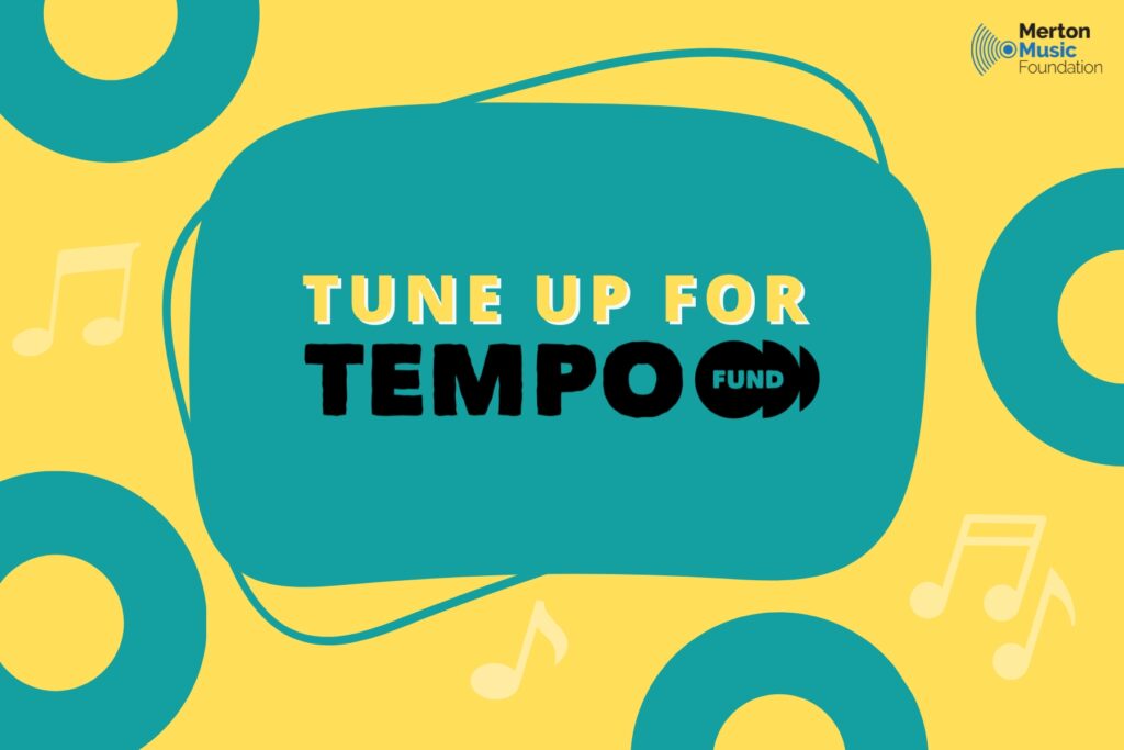 Tune Up For TEMPO yellow and green graphic