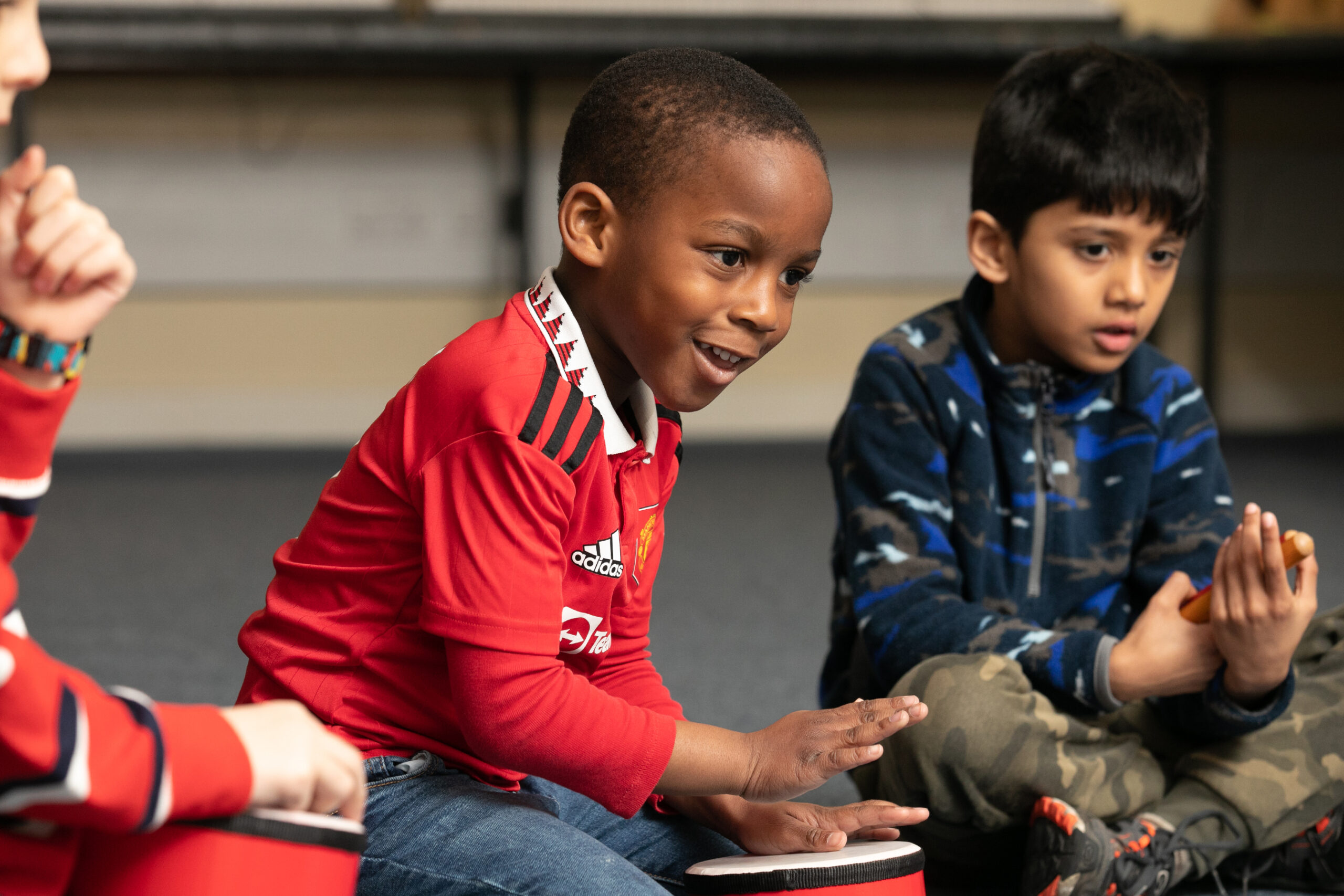 Some children taking part in a Step Into Music class.
