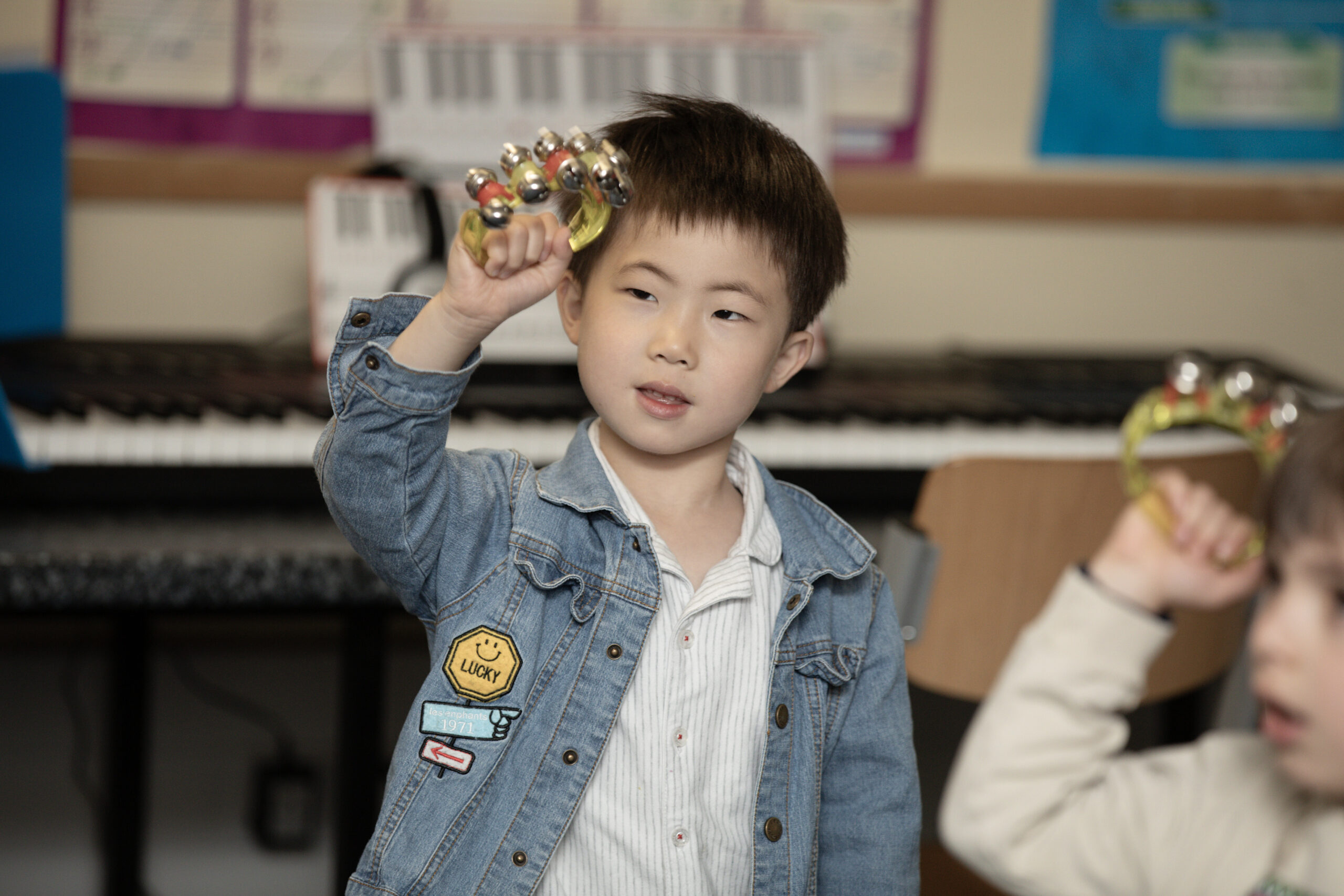Some children taking part in a Step Into Music class.